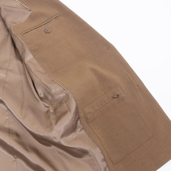 Frank and Oak The Relaxed Single Breasted Blazer Medium Brown - Picture 8 of 16